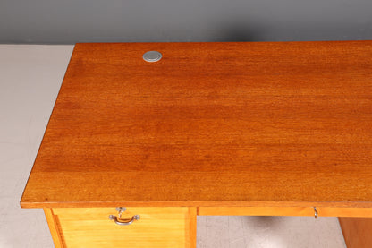 Wunderschöner Bauhaus Rollladen Schreibtisch Mid Century Echt Holz Bürotisch Office Table Vintage