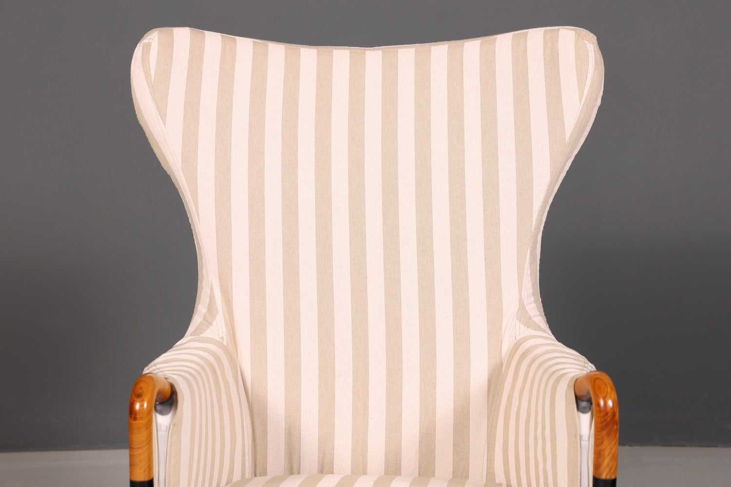 Edler Original Giorgetti Progetti Ohrensessel Umberto Asnago Design Sessel Italien Stoff Vintage
