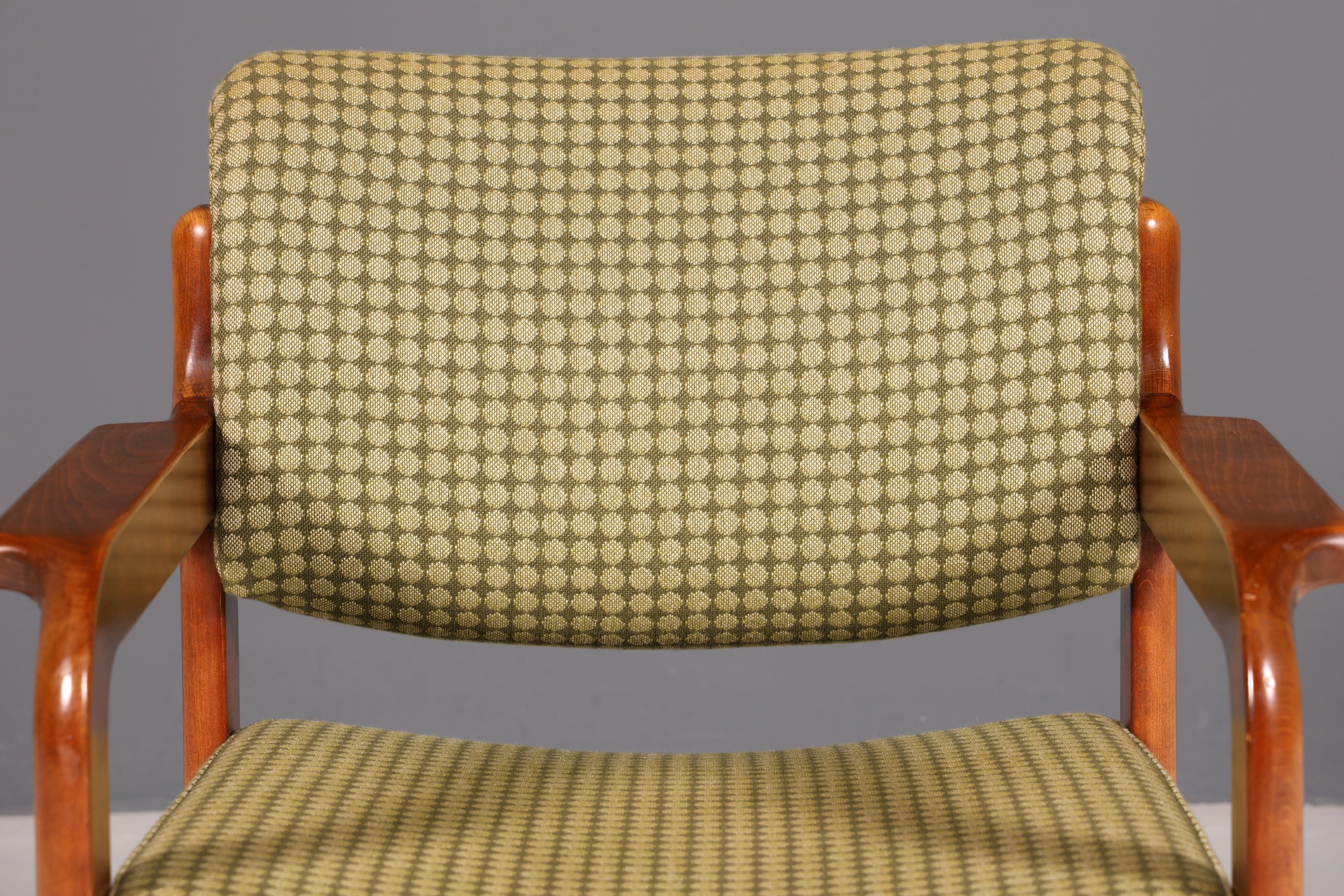 Edler Mid Century Armlehnstuhl Sekretär Stuhl Sessel Retro Holz Armlehnsessel Vintage 2 von 5
