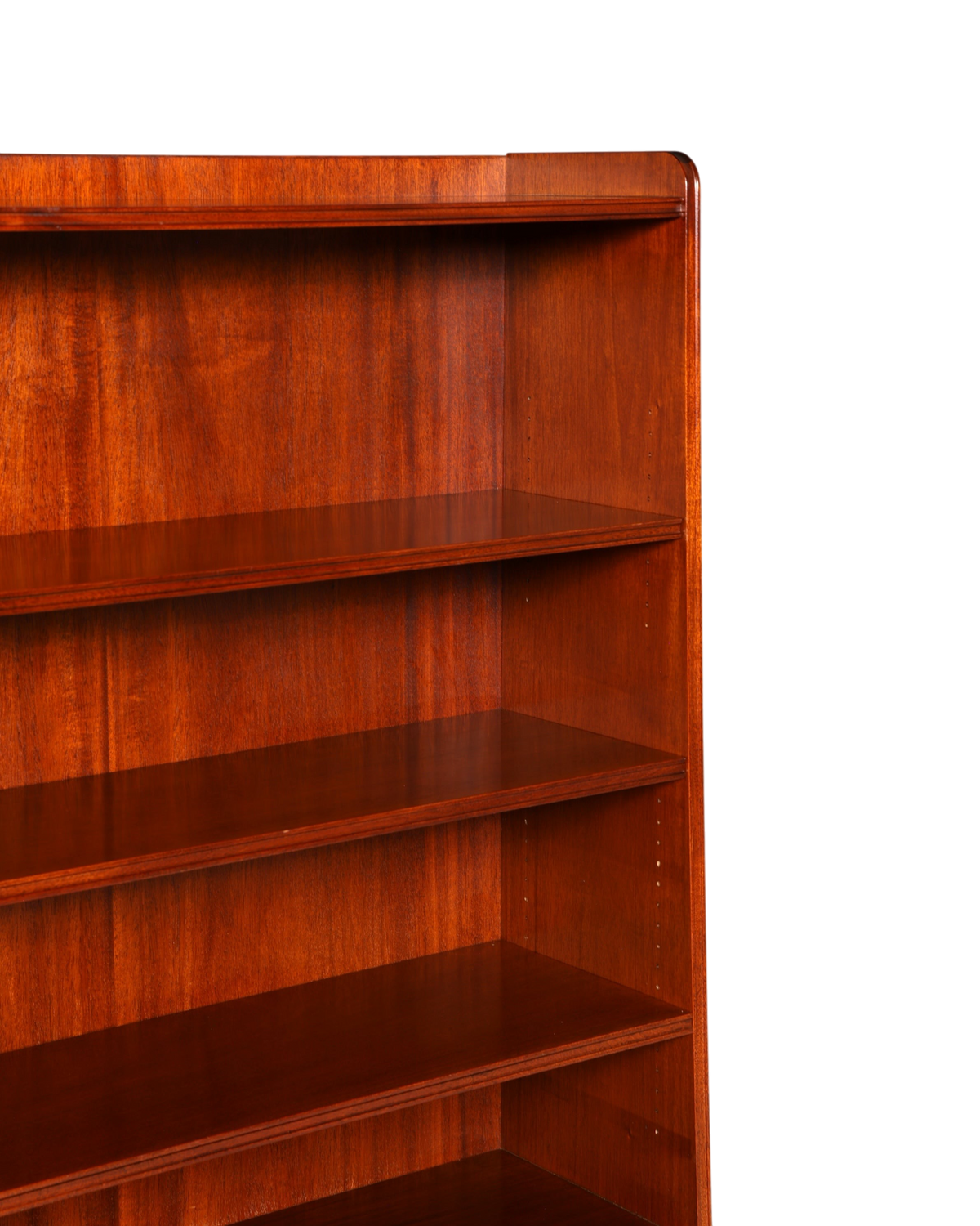 Hauptstadt Möblerei gustavianisches Bücherregal aus massivem Holz mit höhenverstellbaren Regalböden in warmem Braun