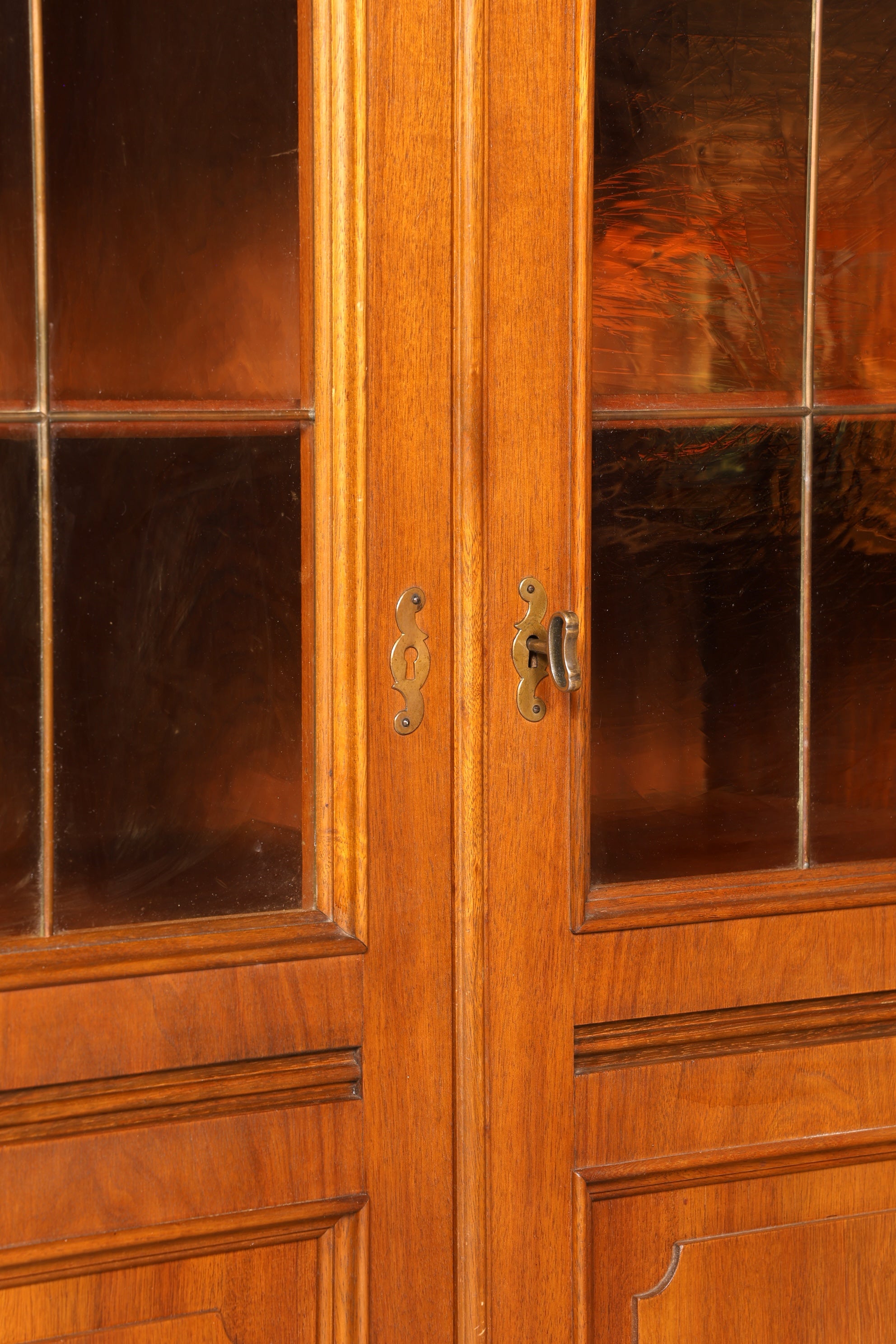 Traumhafte Jugendstil Vitrine Antike Holz Bücherschrank Eiche Antik Schrank Geschirrschrank