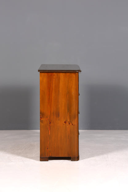 F970 Finish cm Stilvolle Louis Philippe Kommode Nussbaum Gründerzeit Schubladenkommode um 1890