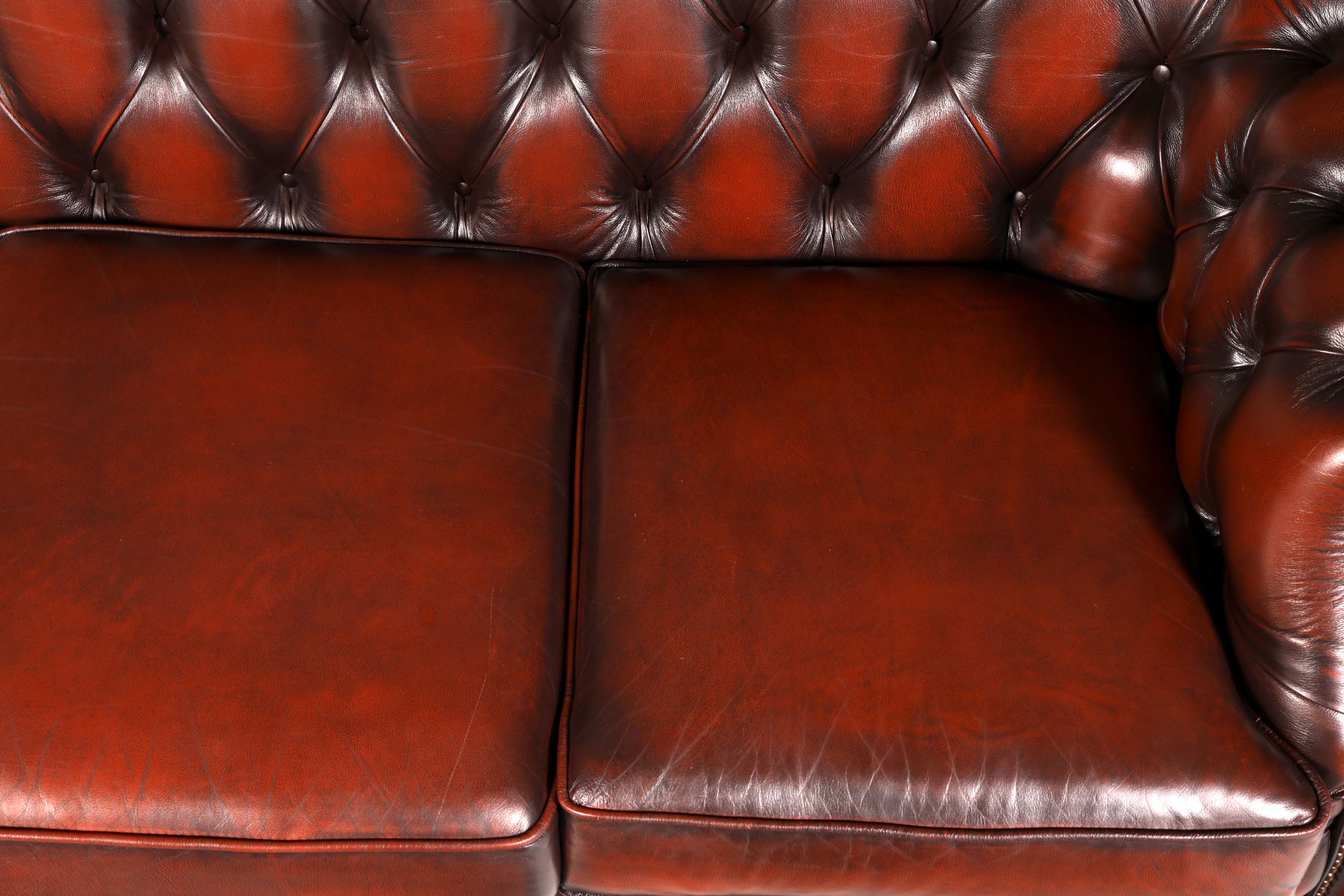 Wunderschönes Original Chesterfield Centurion Sofa 3-Sitzer Echt Leder Couch Englisch Ledersofa Vintage