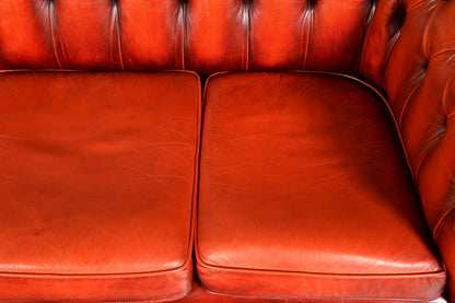 Wunderschönes Original Chesterfield Sofa 3- Sitzer echt Leder Couch Englisch