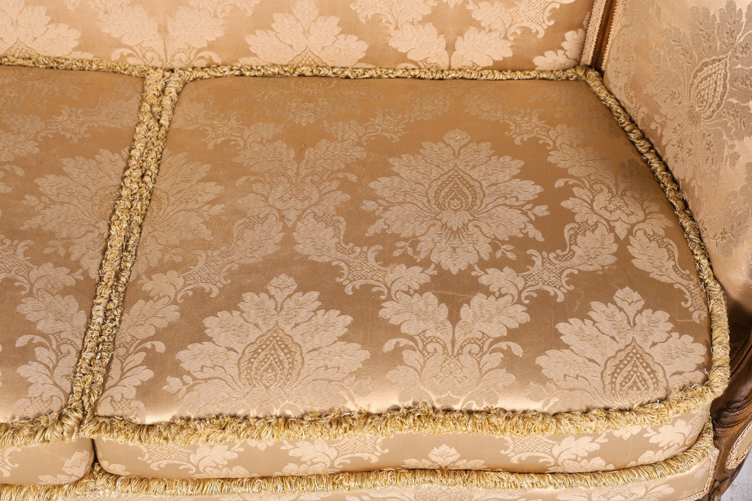 Wunderschönes Chippendale Sofa Barock Stil Couch Samt Stoff Rococo 2-Sitzer Canapé