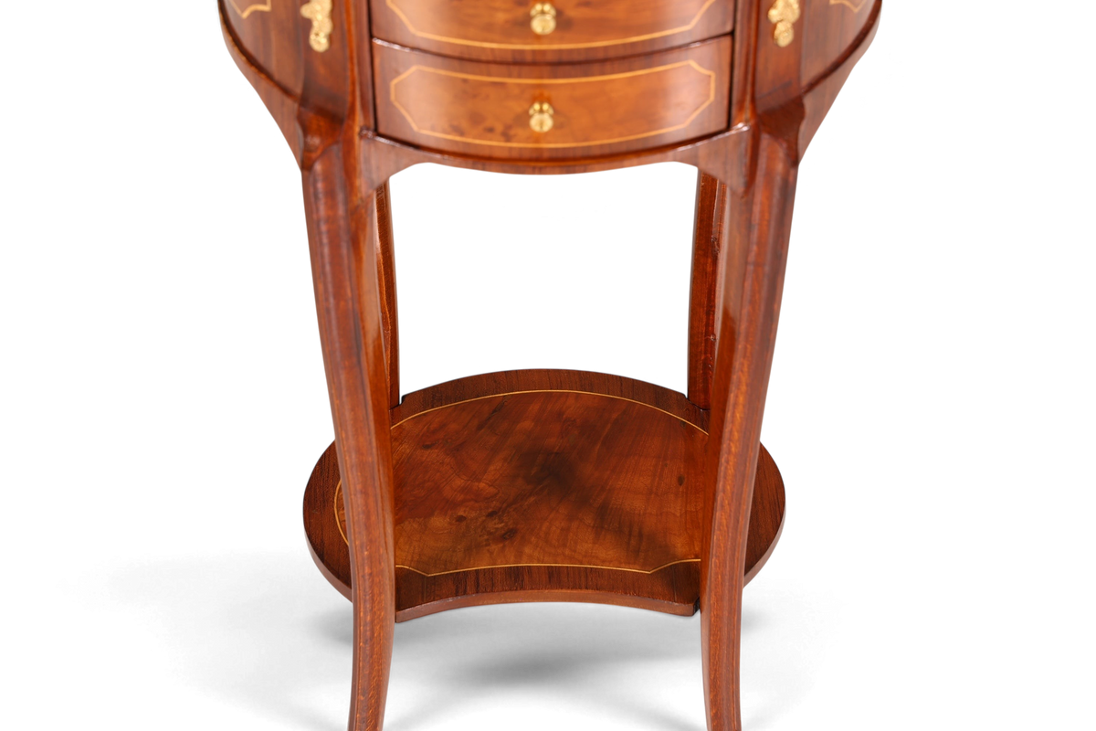 Edler Barock Louis XV Stil Beistelltisch Ablagetisch massiv Kommode Antik Stil