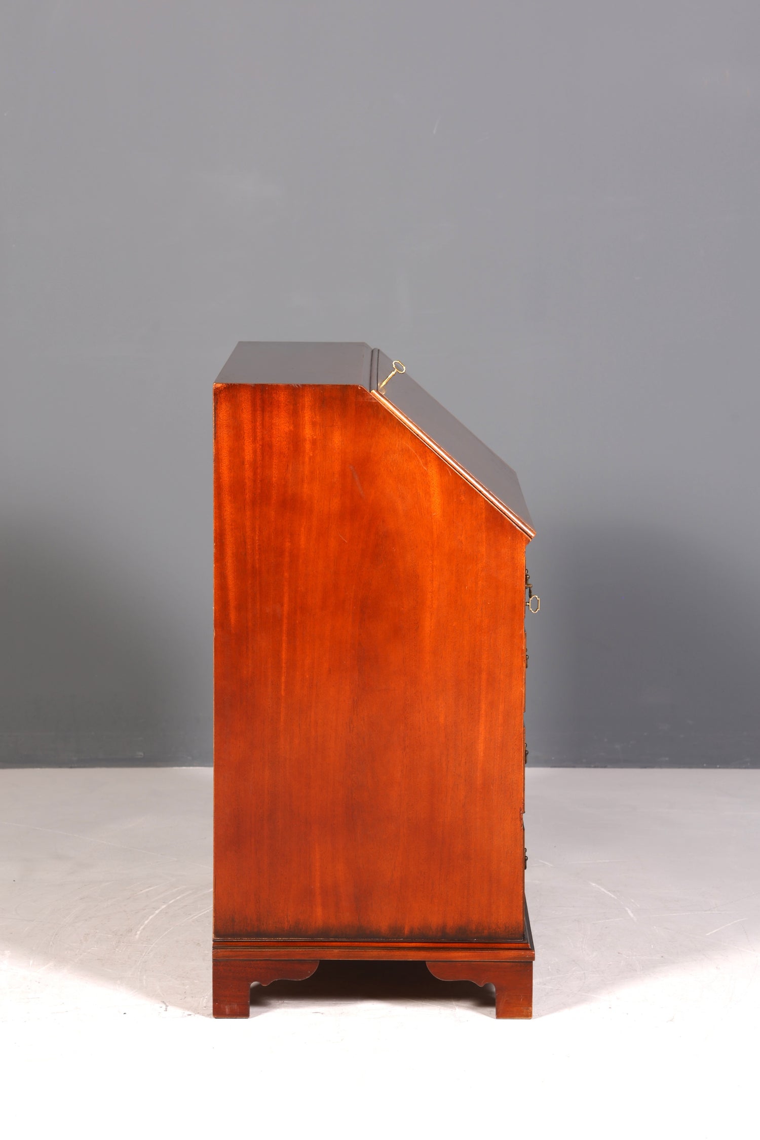 Wunderschöner Englischer Sekretär Schreibkommode echt Lederauflage Schreibtisch Kommode