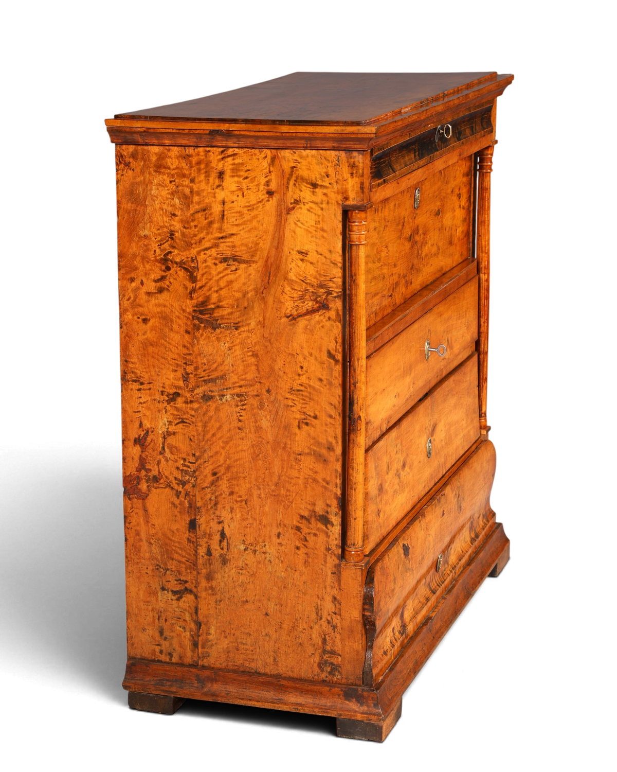 G794 Finish Wunderschöner Original Biedermeier Sekretär um 1860 Englisch Kommode Antik Bürokommode (Kopie)