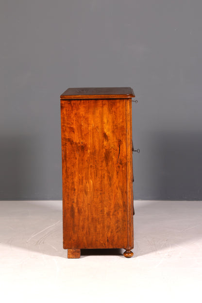 G107 Finish cm Wunderschöner Gründerzeit Sekretär Vertiko Highboard Louis Philippe Kommode um 1880