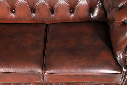 Wunderschönes Original Chesterfield Centurion Sofa 3-Sitzer Echt Leder Couch Englisch Ledersofa Vintage