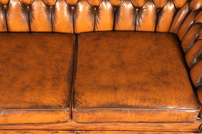 G151 Finish cm Wunderschönes Original Chesterfield Sofa 3- Sitzer echt Leder Oxblood Couch Englisch (Kopie)