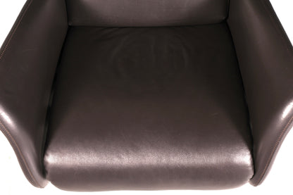 Wunderschöner Mid Century Relaxsessel echt Leder Fernsehsessel elektrisch verstellbar Lesesessel Komfort Design Ledersessel