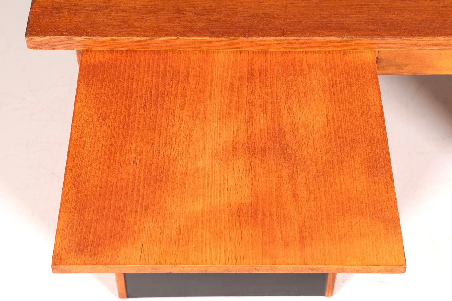 Beautiful Bauhaus-style roll-top desk, mid-century modern, real wood office table