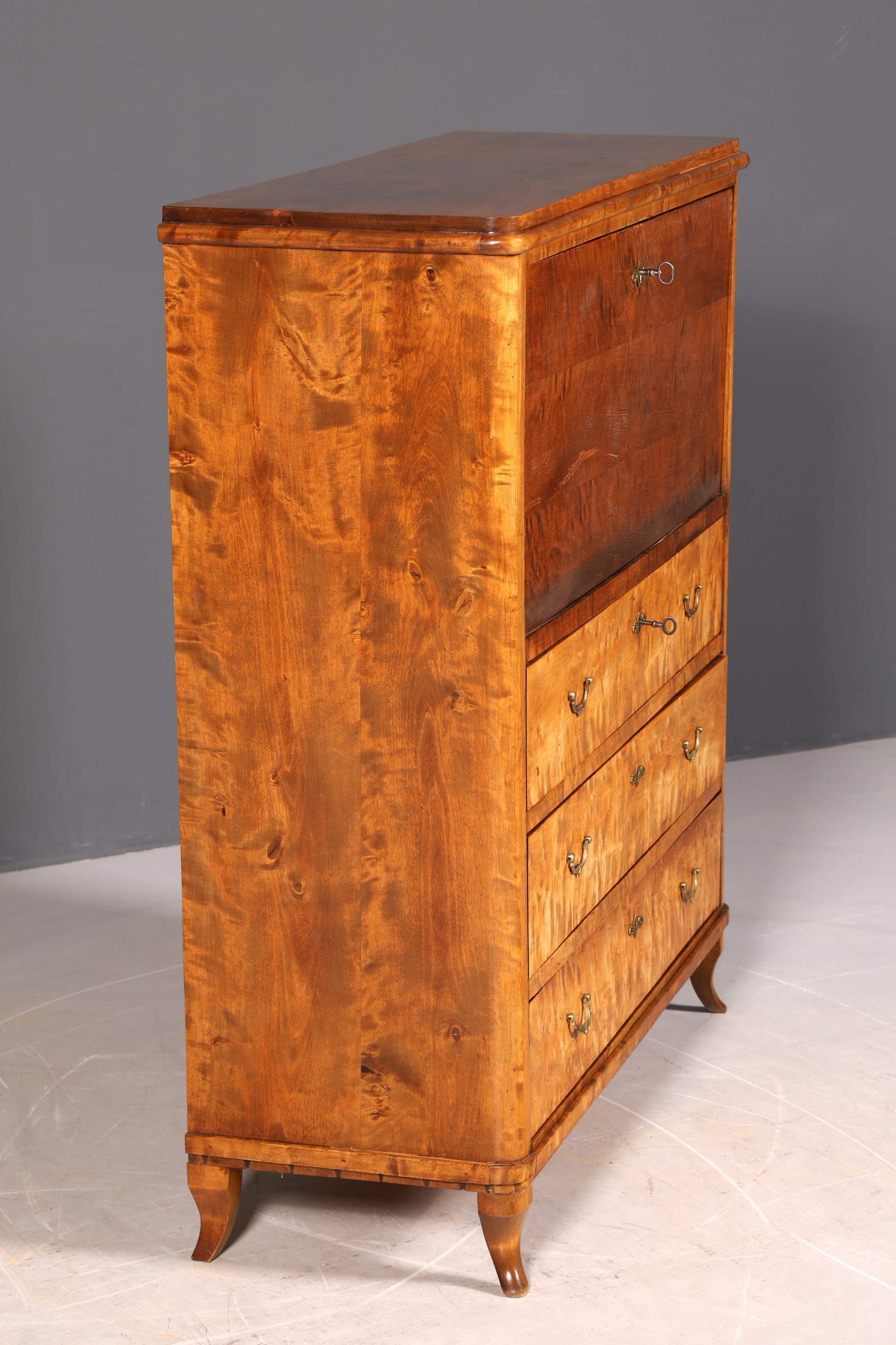 Traumhafter Sekretär im Biedermeier Stil um 1930 Schreibmöbel echt Holz Vertiko Kommode Schubladenkommode