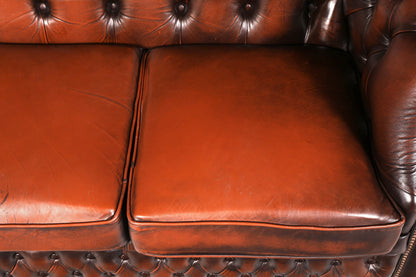 Beautiful Original Chesterfield Centurion 3-Seater Sofa Real Leather Couch English Upholstered Sofa Antique Vintage