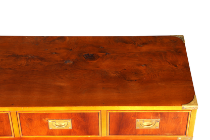 Traumhaftes XXL Maritim Sideboard Englische Schiffs Kommode Englisch Antik Schrank Military Chest