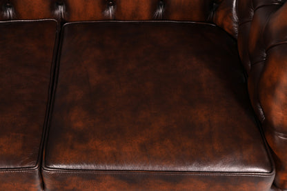 Beautiful Original Chesterfield Centurion 2-Seater Couch Real Leather Sofa English UK Leather Sofa Antique
