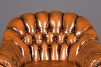 G150 Finish cm Stilvoller Original Chesterfield Sessel Englischer Armlehnsessel Englisch Herrensessel (Kopie 2)