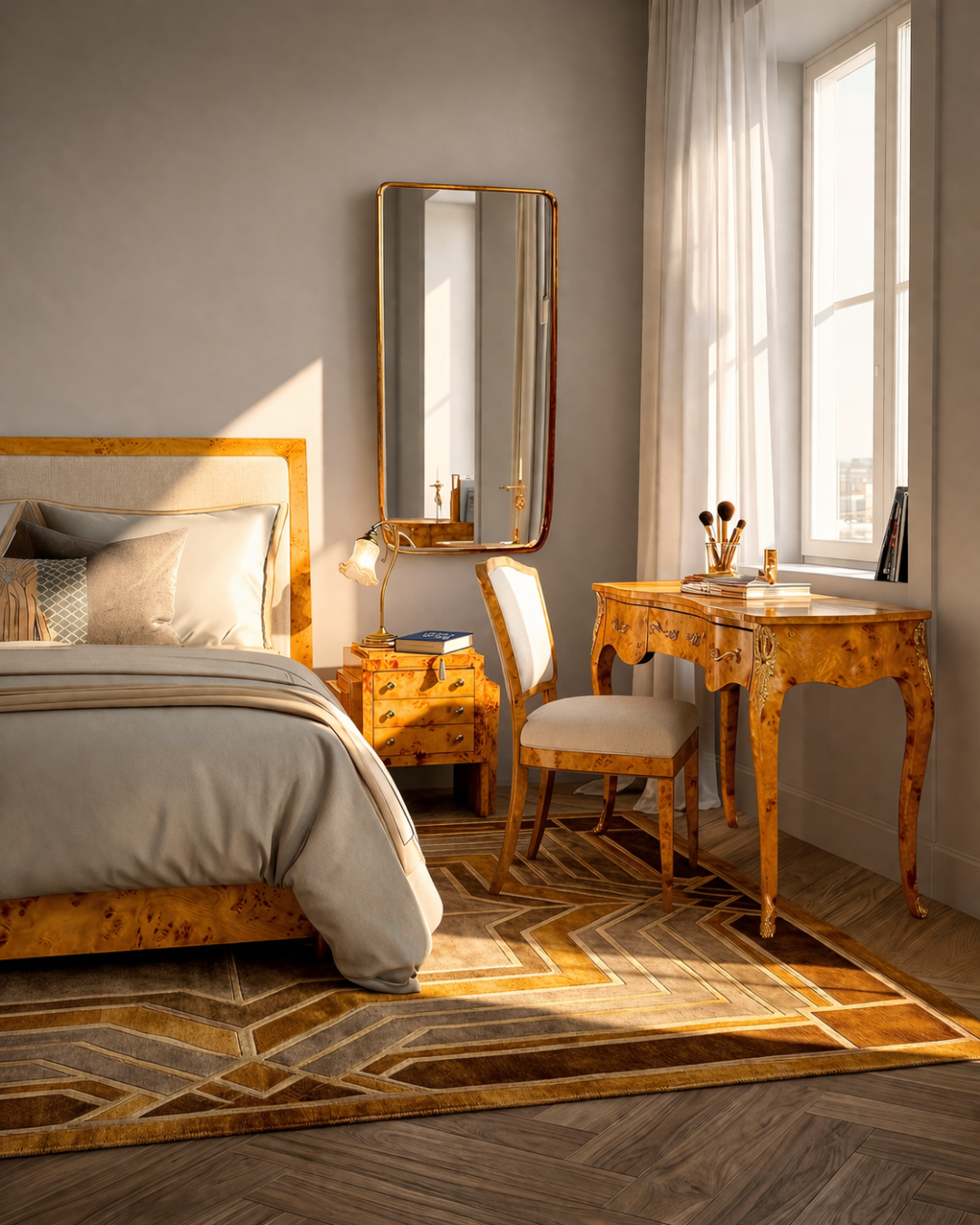 Traumhafter Louis XV Stil Schreibtisch French Office Desk Antik Stil Bürotisch