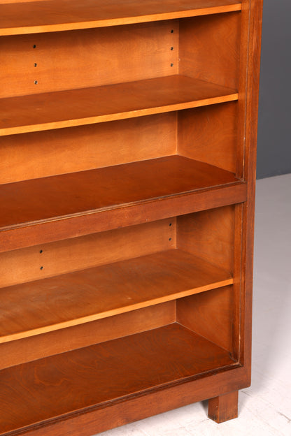 G029 Finish cm Schlichtes Mid Century Regal Vintage Bücherregal Schrank Buchablage 60s Bookshelf