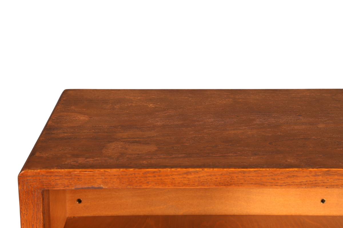 G029 Finish cm Schlichtes Mid Century Regal Vintage Bücherregal Schrank Buchablage 60s Bookshelf