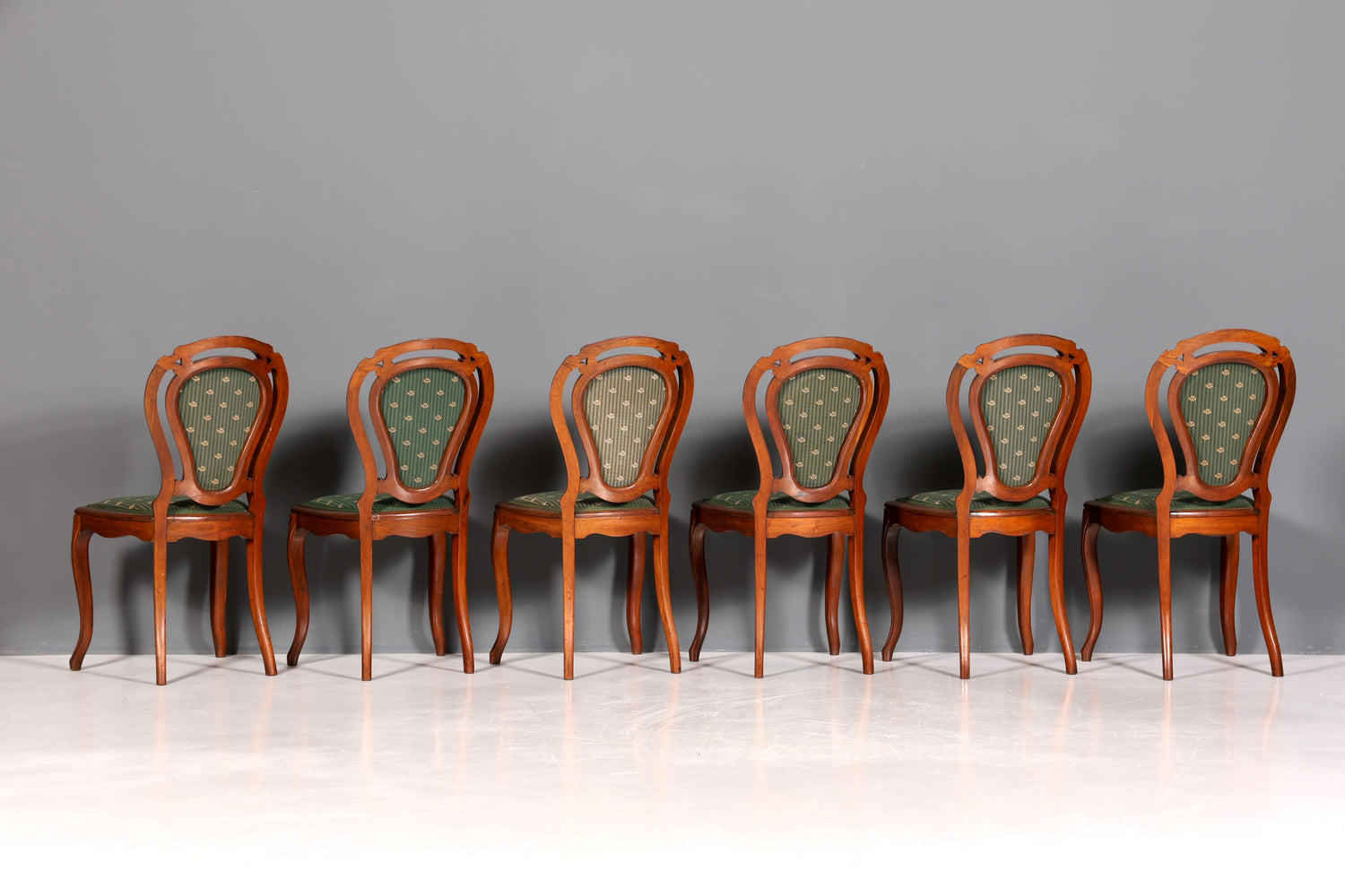 6x Traumhafte Louis Philippe Stühle um 1880 Biedermeier Stuhl Set Antik Esszimmer Stühle Küchenstuhlset