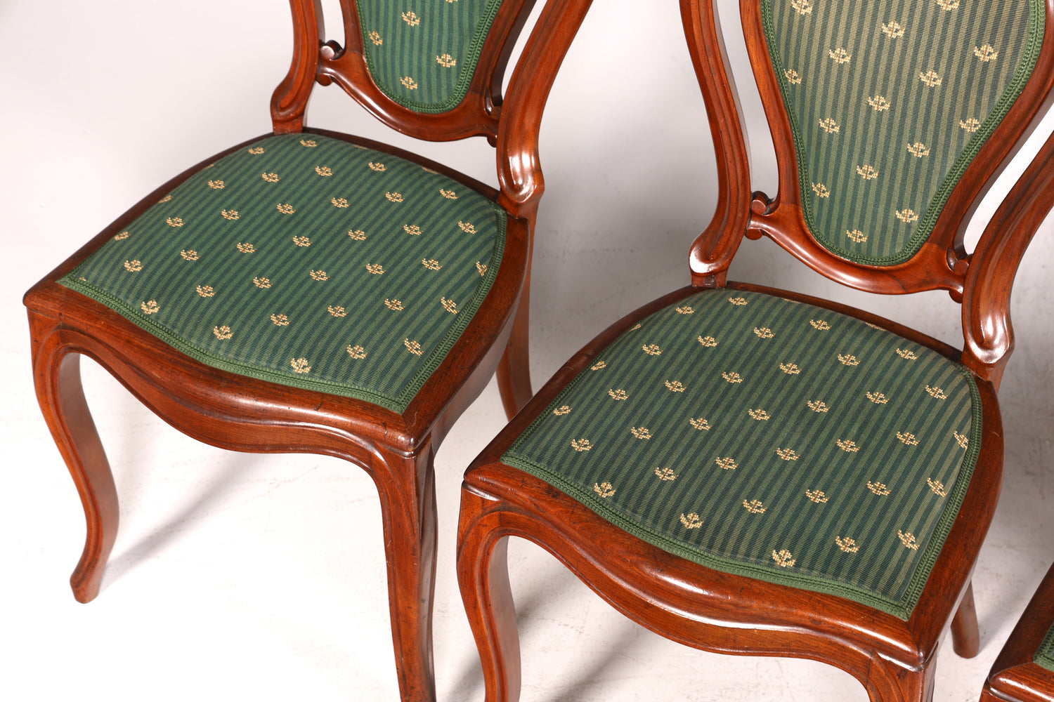 6x Traumhafte Louis Philippe Stühle um 1880 Biedermeier Stuhl Set Antik Esszimmer Stühle Küchenstuhlset