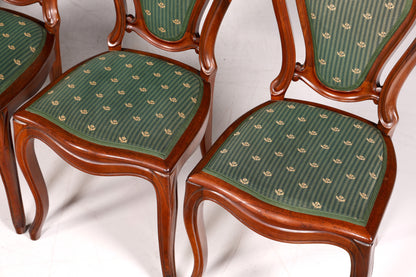 6x Traumhafte Louis Philippe Stühle um 1880 Biedermeier Stuhl Set Antik Esszimmer Stühle Küchenstuhlset