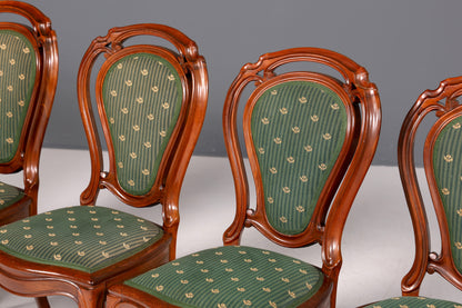 6x Traumhafte Louis Philippe Stühle um 1880 Biedermeier Stuhl Set Antik Esszimmer Stühle Küchenstuhlset