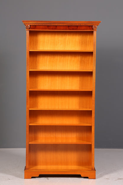 Wunderschönes Englisches Bücherregal Eibe Regal Bookshelf Buchablage Massivholz Antik Vintage