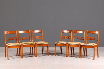 G034 Finish cm 6x Edle Englische Stühle Englisch Dining Chairs Antik 60er Jahre Regency Küchenstühle Stuhlset (Kopie)