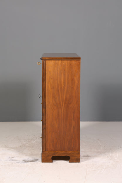 Stilvoller Sekretär im Englischen Stil Büro Vertiko Kommode Mahagoni Schreibkommode