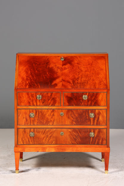 Stilvoller Sekretär im Louis Seize Stil Büro Kommode Empire Englisch Schreibkommode Schreibtisch