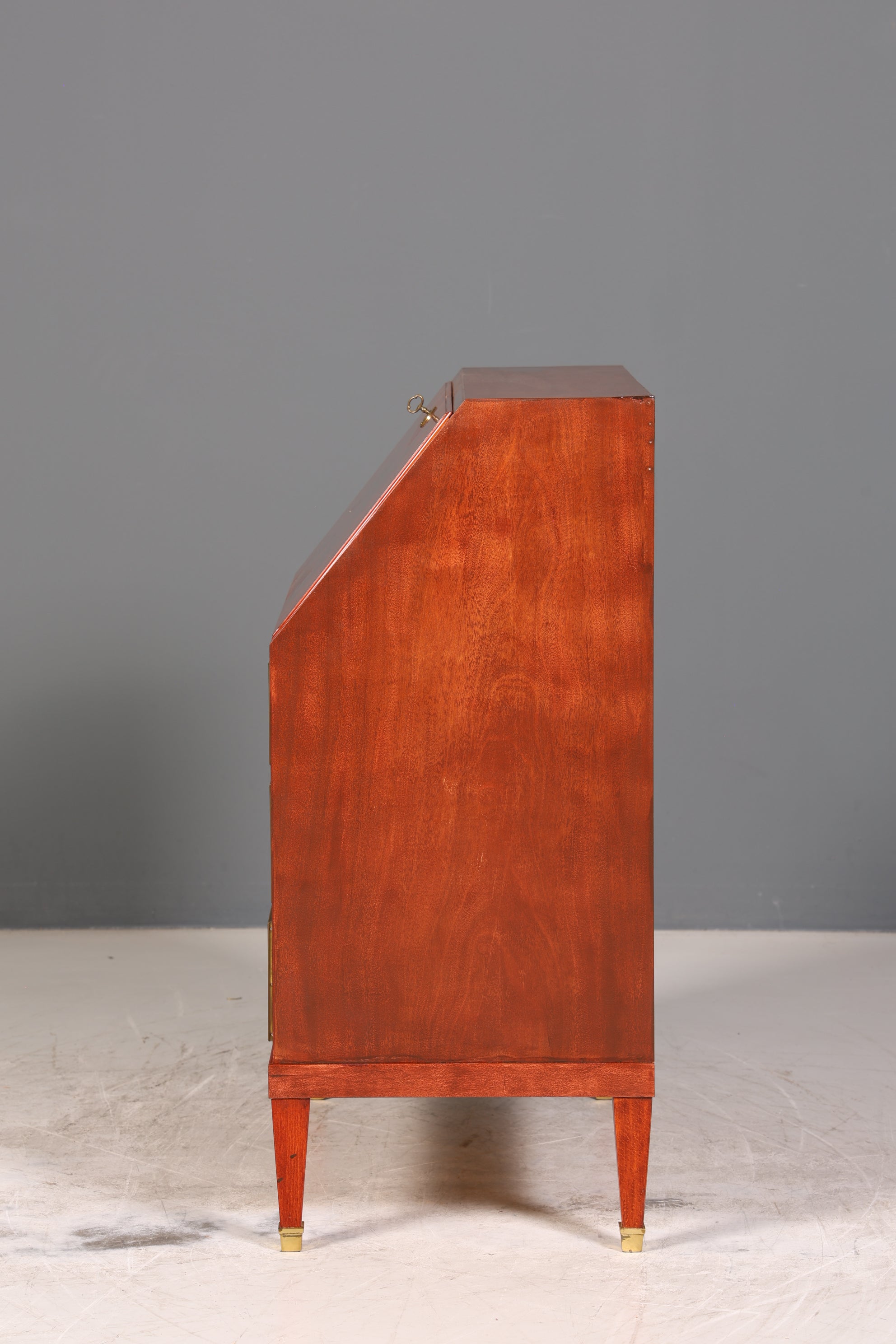 Stilvoller Sekretär im Louis Seize Stil Büro Kommode Empire Englisch Schreibkommode Schreibtisch