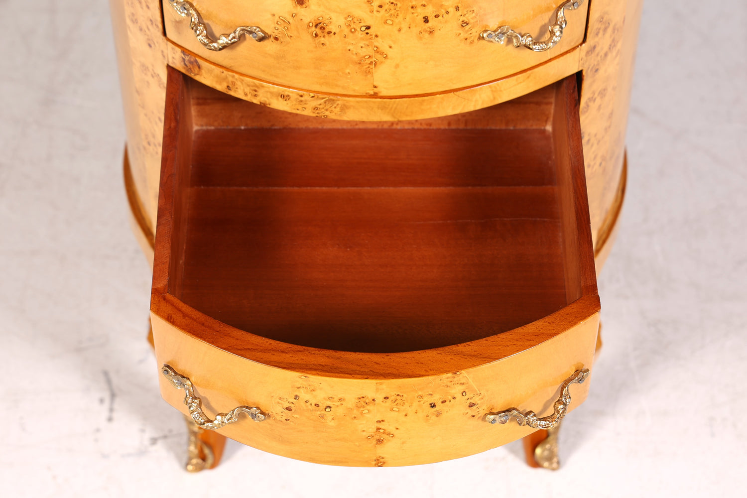 Traumhafte Barock Stil Kommode Antik Stil Louis XV Vertiko Birke Highboard Schubladenkommode