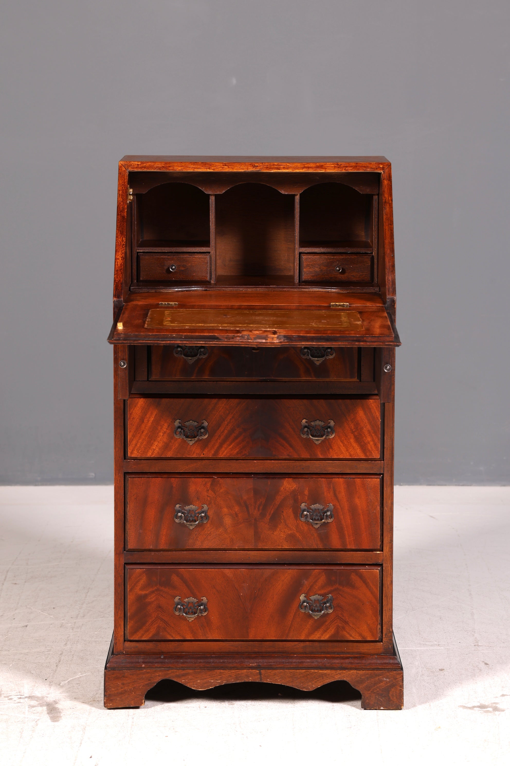 Wunderschöner Englischer Sekretär Schreibkommode Schreibtisch Kommode Echt Holz Antik Vintage