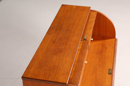 Wunderschöner Mid Century Rollladen Sekretär echt Holz Büro Schrank Vintage Schreibkommode