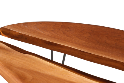 Einzigartiger Ovaler Epoxidharz Couchtisch Nussbaum River Coffee Table Wohnzimmer Tisch