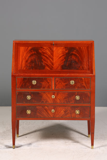 Edler Sekretär im Louis Seize Stil Büro Kommode Empire Englisch Schreibkommode Schreibtisch