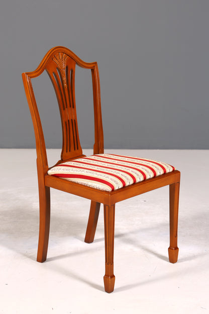 4x Edle Englische Stühle im Hepplewithe Stil Englisch Dining Chairs Küchenstühle Stuhlset