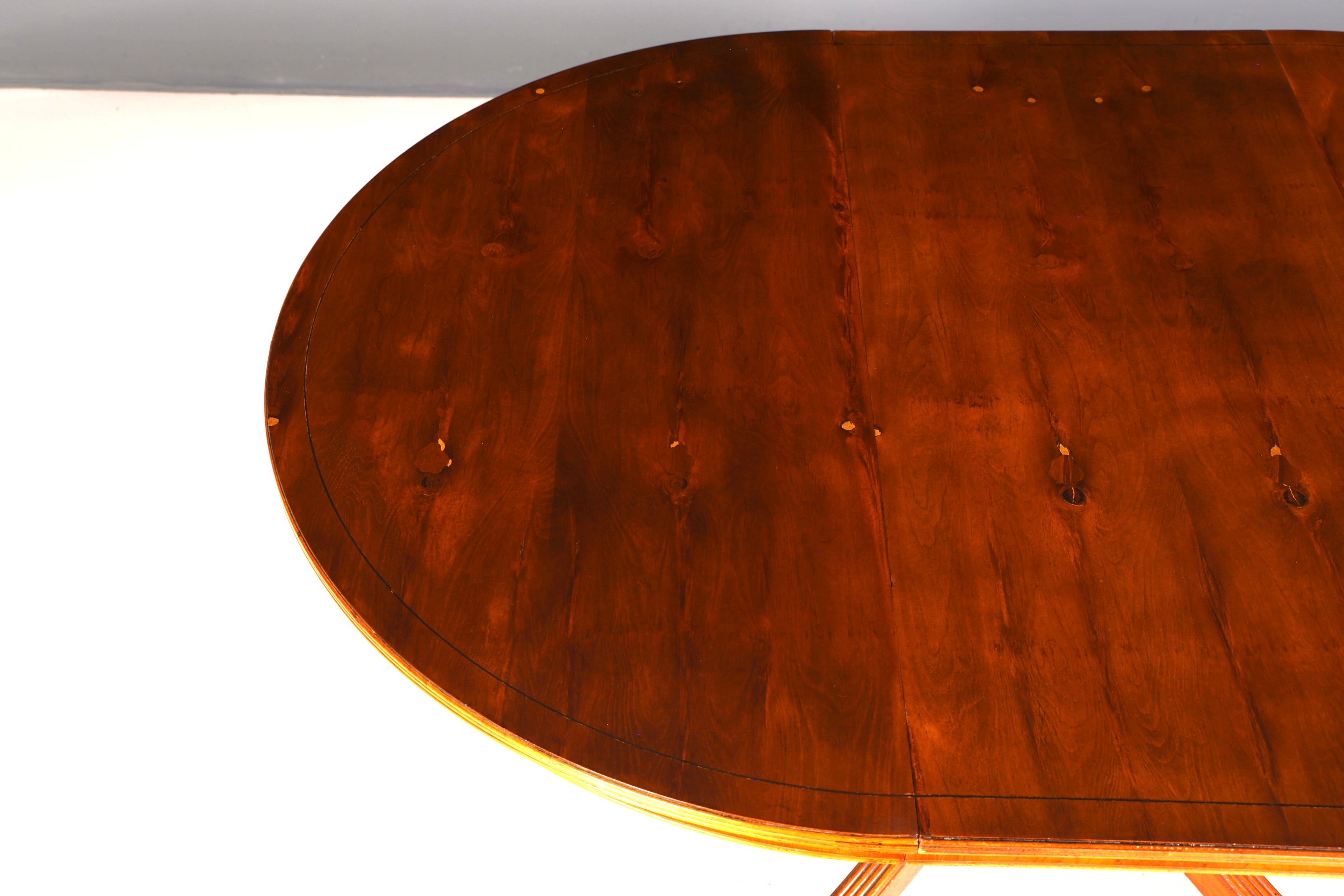 G067 Finish cm Wunderschöner Englischer Tisch ausziehbarer Esstisch Antik Stil 60s Küchentisch Eibe