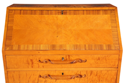 Traumhafter Sekretär um 1930 Büro Kommode echt Holz Sekretär Schreibtisch Kommode