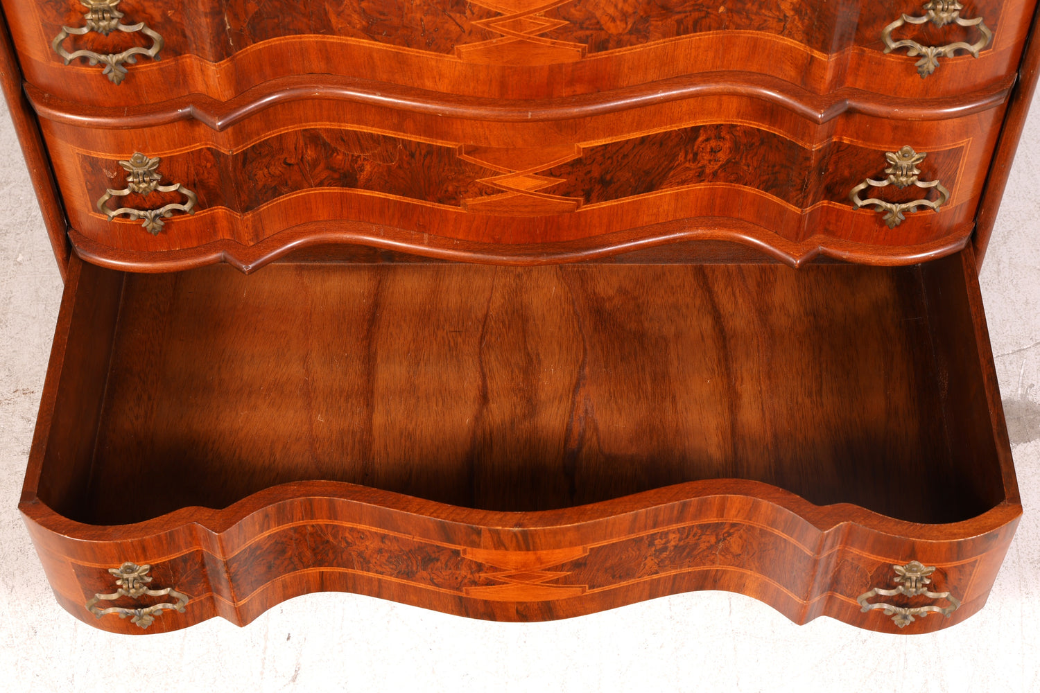 Beeindruckender Barock Aufsatzsekretär Sekretär Schreibschrank Tabernakel Antik Stil Massivholz Vintage