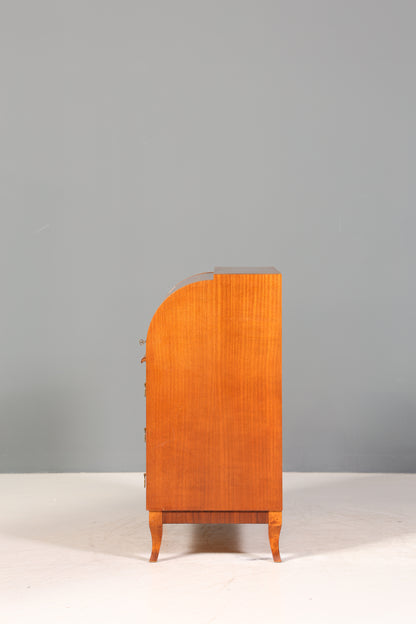 Traumhafter Mid Century Rollladen Sekretär echt Holz Büro Schrank Retro Schreibkommode