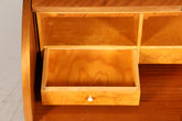 Traumhafter Mid Century Rollladen Sekretär echt Holz Büro Schrank Retro Schreibkommode