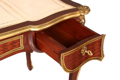 G078 Finish - Louis XV Barock Schreibtisch usw. Messing Zarge, Preis muss ich noch recherchieren