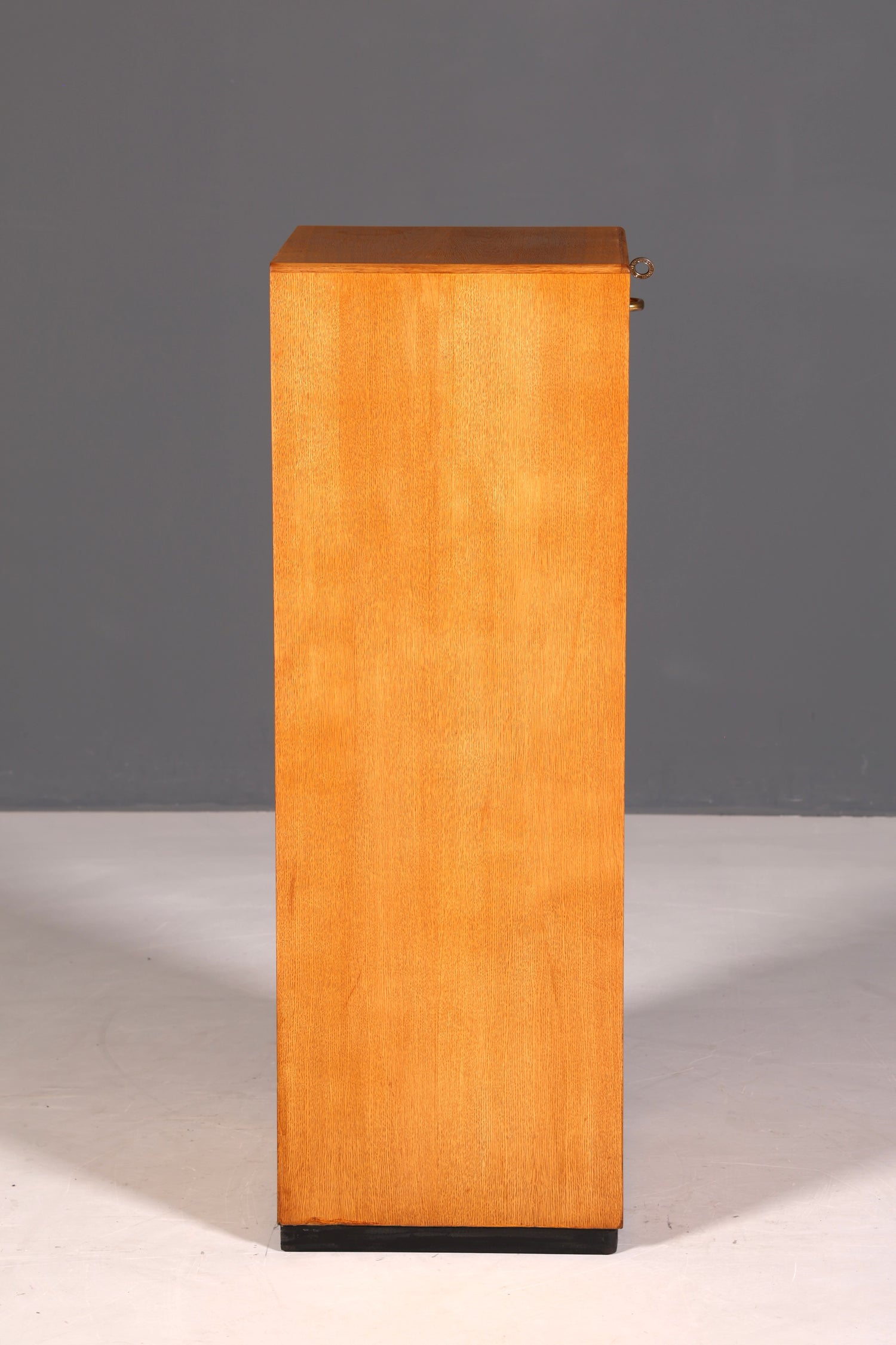 G090 Finish cm Schlichter Mid Century Rollladenschrank Bauhaus Apothekerschrank Art Deco Büro Aktenschrank