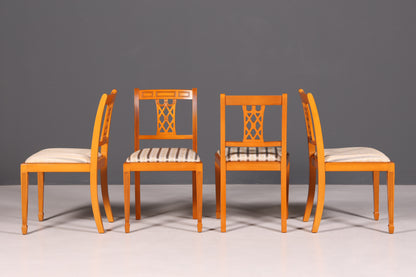 G091 Finish cm 4x Edle Englische Stühle Englisch Dining Chairs Antik 60er Jahre Regency Küchenstühle Stuhlset (Kopie)