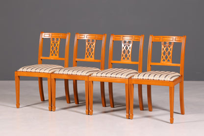 G091 Finish cm 4x Edle Englische Stühle Englisch Dining Chairs Antik 60er Jahre Regency Küchenstühle Stuhlset (Kopie)