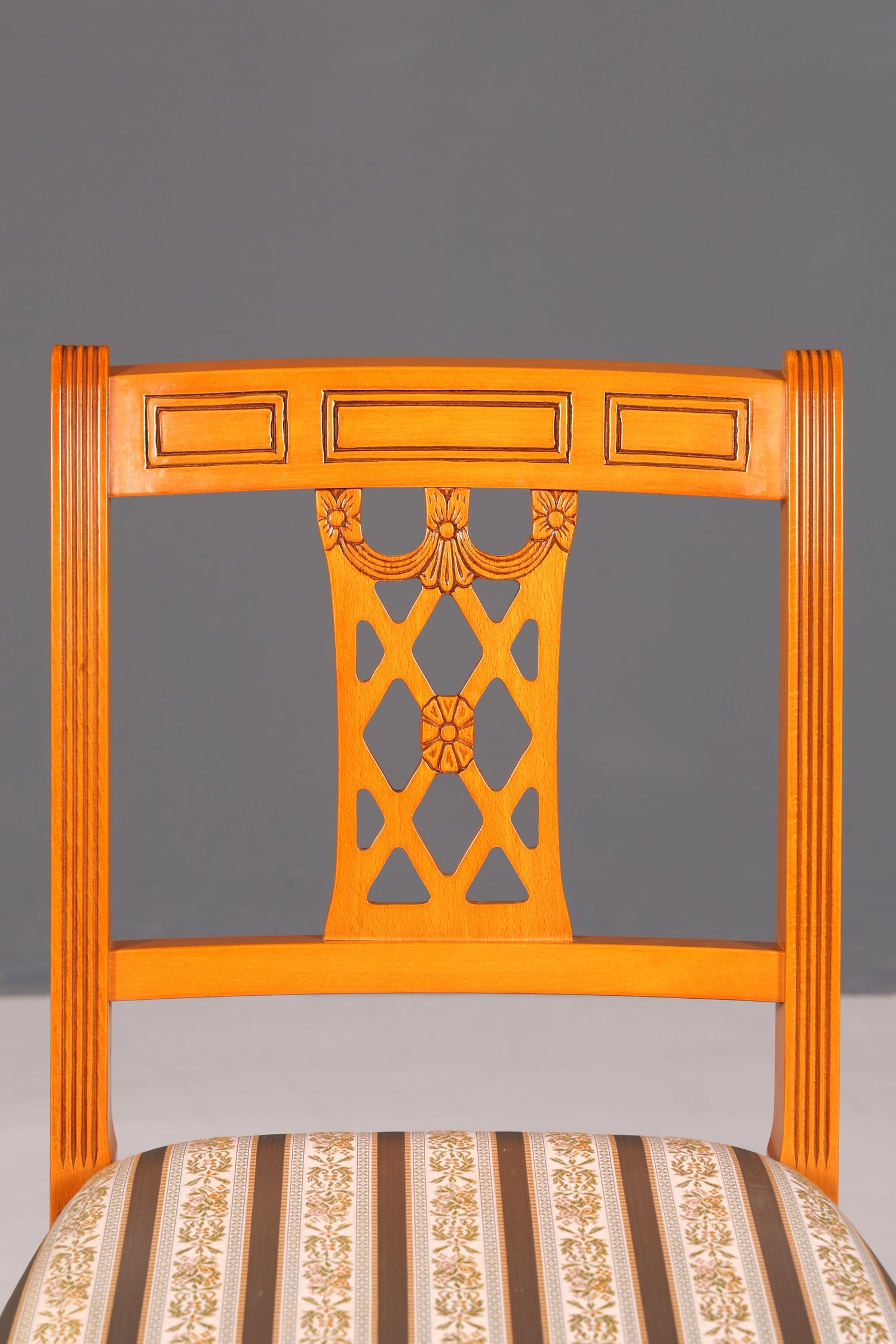 G091 Finish cm 4x Edle Englische Stühle Englisch Dining Chairs Antik 60er Jahre Regency Küchenstühle Stuhlset (Kopie)